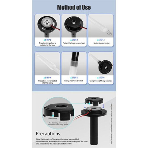 8 Pcs Atomizing Spray Plastic Bracket USB  Humidifier Diy Experiment Ultrasonic Atomization Bracket Without Atomizer 2