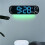 LCD Digital Alarm Clock Multifunction Large LED Wall Clock Display with Alarm, Temperature & Humidity Clock-A 9