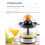 Electric Juicer Citrus Juicer Fruit Squeezer Automatic Lever Press Extractor Multifunctional Ousehold Juicer EU PLUG 3