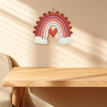 Regenbogen-Raumdekoration, Mädchenzimmerdekoration, Makramee, Babywand, Schlafzimmer, Kinderzimmer, Raumdekoration, Windspiele, Hängedekorationen
