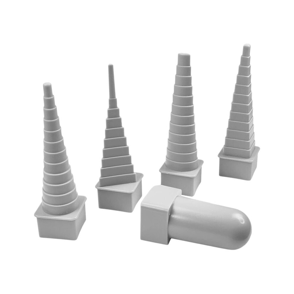 4 Piece Mandrel Wire Wrapping Tools Set,Includes Triangular, Round, Oval, Square And Plastic Handle For Metal Winding 6031805619559