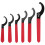 6 Pieces Spanner Wrench Set Adjustable Coilover Wrench Spanners Hook Wrenches Tools Coilover Wrench Steel Spanner 1