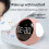 For Home Digital LED Night Light Voice Controlled Light Multifunctional Child Alarm Clock Cute Expression Alarm Clock(A) 3