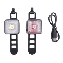 WIND&MOON 120 Lumen IP66 Waterproof Light Sets Headlight and Tail Light Sets for 5 Gear Mode Brake Lamp,WT06+WT06S