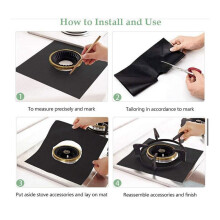 15PCS Gas Stove Protectors Cooker Cover Liner Clean Mat Pad Gas Stove Stovetop Protector,Silver