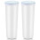 2 Pcs 2L Tall Clear Spaghetti Pasta Storage Container with Adjustable Lid,Multi-Purpose Plastic Kitchen Food Storage Jar 1