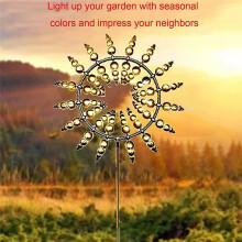 Magisches Windrad Aus Metall, Windmühle für Den Garten, für Garten, Terrasse, Rasen, Hoflandschaft B