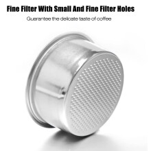 51mm Coffee Filter Basket, 51mm 2 Cup Filter and 1 Cup Bottomless Portafilter, 2Pcs Stainless Steel Coffee Filter Basket