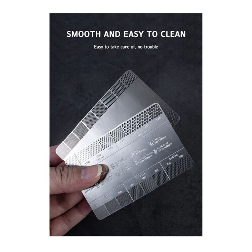Coffee Powder Grinding Thickness Reference Comparison Card Grinder Grinding Powder Thickness Comparison Scale 2