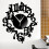Black cat wall clock hook antique indoor wall clock Scandinavian clock cute cat (black) 3