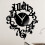 Black cat wall clock hook antique indoor wall clock Scandinavian clock cute cat (black) 4