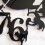 Black cat wall clock hook antique indoor wall clock Scandinavian clock cute cat (black) 6