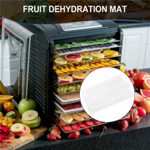 Non-Stick Silicone Dehydrator Sheets,Fruit Dehydrator Mats Reusable Steamer Mat Mesh Sheet for Fruit Dryer 8 Pcs
