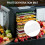 Non-Stick Silicone Dehydrator Sheets,Fruit Dehydrator Mats Reusable Steamer Mat Mesh Sheet for Fruit Dryer 8 Pcs 4