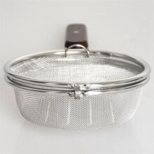 Koffiefilters Houten Handvat Roestvrij Staal Koffiebrander Net Gebakken Bonen Roosteren Net Thuis Open Vuur Koffiebrander