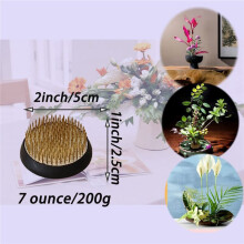 3-Delige Bloemkikkerhouder, 2 Inch Rond Bloemstuk Kenzan Japanse Speldkikkers voor Bloemenfixatie en Decoratie
