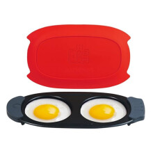 Quick-Heat Microwave Egg Cooker Poacher Fryer,Multi-Use Microwave Egg Maker for Breakfast Sandwiches,Dishwasher-Safe