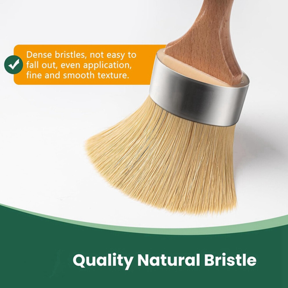 3 Pack Chalk Paint Brush, Wax Paint Brush, Chalk Paint Brushes for Wood, Round Paint Brushes for Painting Home Decor-image-OPC-PVMPTWS-NEW