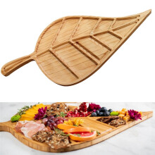 Party Supplies Leaf Shape Charcuterie Board Platter Cheese for Aperitif Ornament