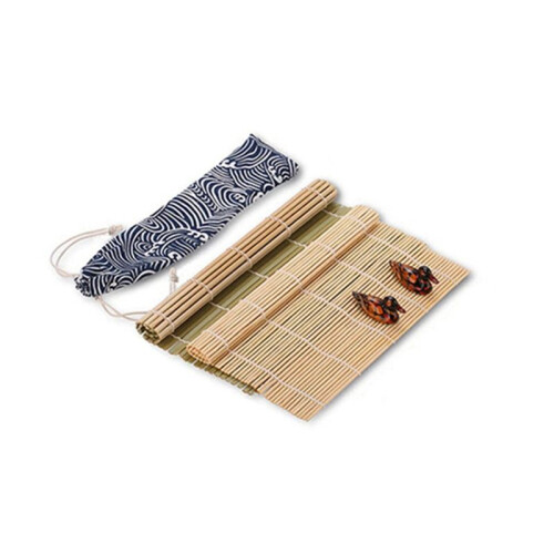 1 Set Sushi-Maker-Set, Sushi-Form-Roller-Set GemüSe-Fleisch-Roll-Bambusmatte, DIY-KüChenwerkzeug-ZubehöR 2