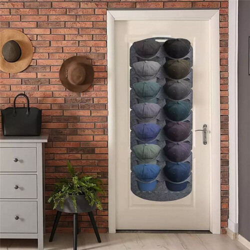 Hat Storage Rack Cap Holder Wall Bag Clip Travel Cap Organizer Wall Mount Hat Racks 2