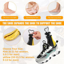 Universal Shoe Stretcher Adjustable Boot Stretcher Sneaker Shoe Widener Shaft for Left & Right Shoe Expander