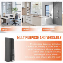 350Ml Soap Dispenser Wall Mounted Manual Soap Dispenser Bathroom Shower Gel Liquid Shampoo Dispenser Holder