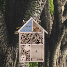 Holz Insekt Hotel Bienen Haus Holz KäFer Zimmer Hotel Shelter Garten Dekoration Nester Box für MarienkäFer Florfliegen Schmetterling