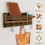 Mail Organizer for Wall Mount Mail Organizer for Wall Mount Key Holder with Shelf Includes Letter Holder and Hooks 2