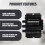 Power Amplifier Audio Karaoke Home Theater Amplifier 2 Channel Class D Amplifier USB/ AUX Input 5