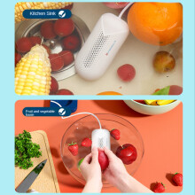 Fruit and Vegetable Washing Machine Fruit and Vegetable Cleaner Device USB Food Purifier Cleaning Gadgets White