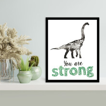 4Pcs Dinosaur Wall Art for Little Boys Room, Baby Nursery Posters, Motivational Kids Playroom Dino Decor, Toddler T-Rex