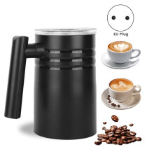Full-Automatic Milk Frother Machine Touch Control Milk Warmer Temperature Settings Hot&Cold Milk Frother EU Plug