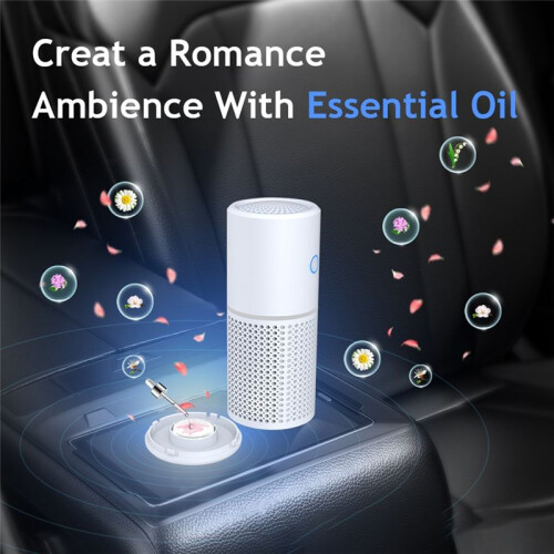 Portable Air Purifier with HEPA Filter - Quiet Operation for Home,Office,Includes Customizable Aromatherapy Feature