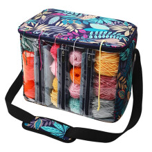 Capacità Della Borsa per Riporre Gli Attrezzi per Maglieria Borsa per Riporre I Ferri da Maglia Borsa per il Filato Portatile Trasparente Visibile