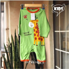 (Green, 100cm(12-18months)) 2018 Infant Baby Girl Boys Cartoon Clothes Romper Jumpsuit Bodysuit 018m Outfit