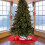 Christmas Small Tree Skirt, 36 Inch Sequin Tree Skirt for Tree  Xmas Tree Mat for Christmas Decorations Red 6