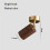 Led Spot Light Mounted Spotlights Adjustable Angle Walnut Small Ceiling Lamp Aluminum Material 5