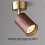 Led Spot Light Mounted Spotlights Adjustable Angle Walnut Small Ceiling Lamp Aluminum Material 9