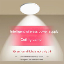 12 Inch LED Flush Mount Ceiling Light Fixture 24W Flat Modern Round Lighting Fixture for Kitchens,Stairwells, Bedrooms B