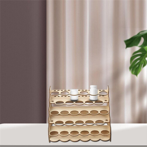 Model Paint Organizer Simple Multi-Layer Delicate Convenient Paints Holder DIY Pigments Shelf with Multiple Slots B 1