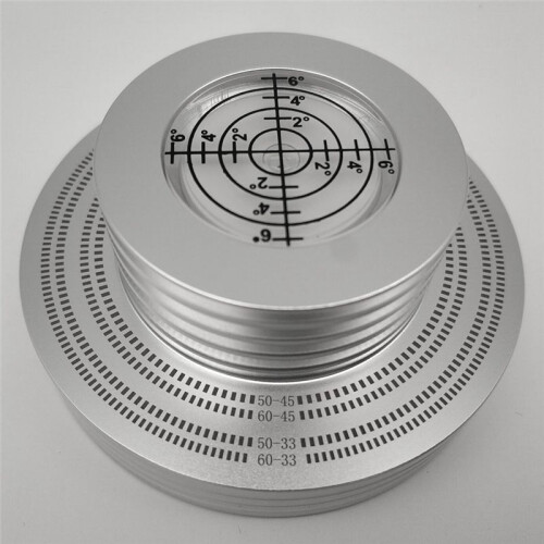 Record Weight LP Vinyl Record Clamp Level Turntable Stabilizer Vibration Player Accessories Silver 2