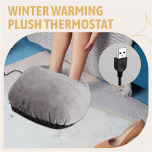 USB Foot Warmer, Pluggable Charging Treasure, Heating in Winter, Simple Electric Foot Warmer, Plush Foot Warmer