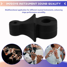 Multifunktionell Högkvalitativ Mjuk Instrumentflöjtmikrofonklämma för Kavajmikrofon eller Instrumentmikrofoner med Pickup