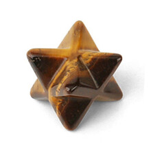 (Tiger Eye, 1.2*1.2*1.2cm) Star Crystal Merkaba Natural Jewelry Meditation Sacred Energy Decoration Healing