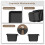 48Pcs Tool Box Organizer Hardware Tool Tray Garage Organization Set Tool Tray Dividers Chest Drawer Work Storage Box 5