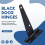 6 PCS 4 Inch T-Strap Hinges Rustic Gate Strap Hinge Rustproof Gate Door Black Hinges for Windows, Fence and Barn Gates 2