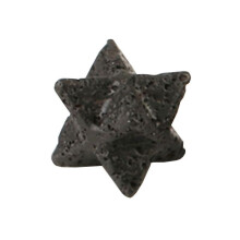 (Volcanic Rock, 1.2*1.2*1.2cm) Star Crystal Merkaba Natural Jewelry Meditation Sacred Energy Decoration Healing