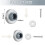 Concave Wall  Door Bumper Stainless Steel Wall Protector Flush Bumper with Rubber 4pcs 7