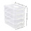 Extra Large 4-Tier Stackable Storage Box with Lid Clear Plastic Organizer Toy Building Block Storage Box 6